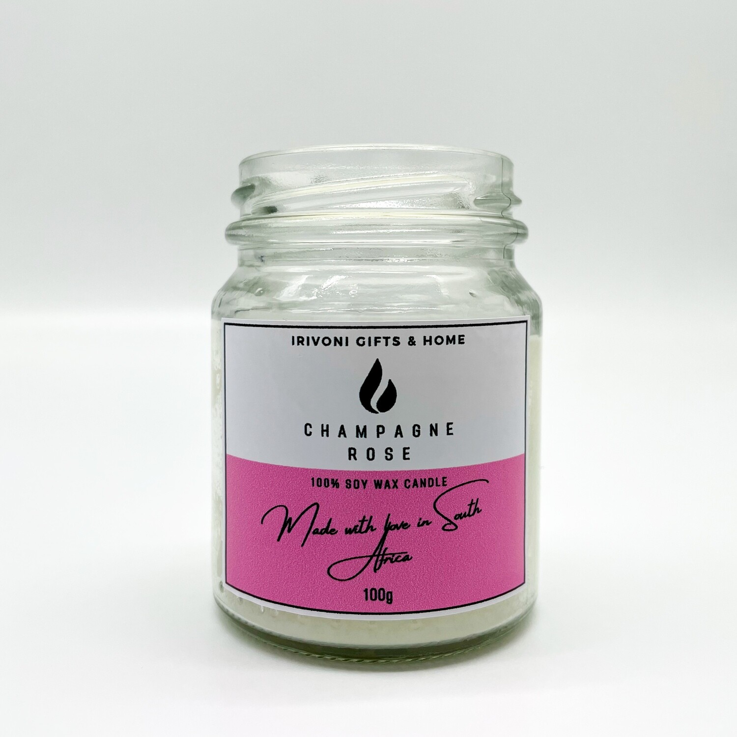 Soy Candle - Champagne Rose (100g)