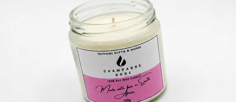 Soy Candle - Champagne Rose (100g)