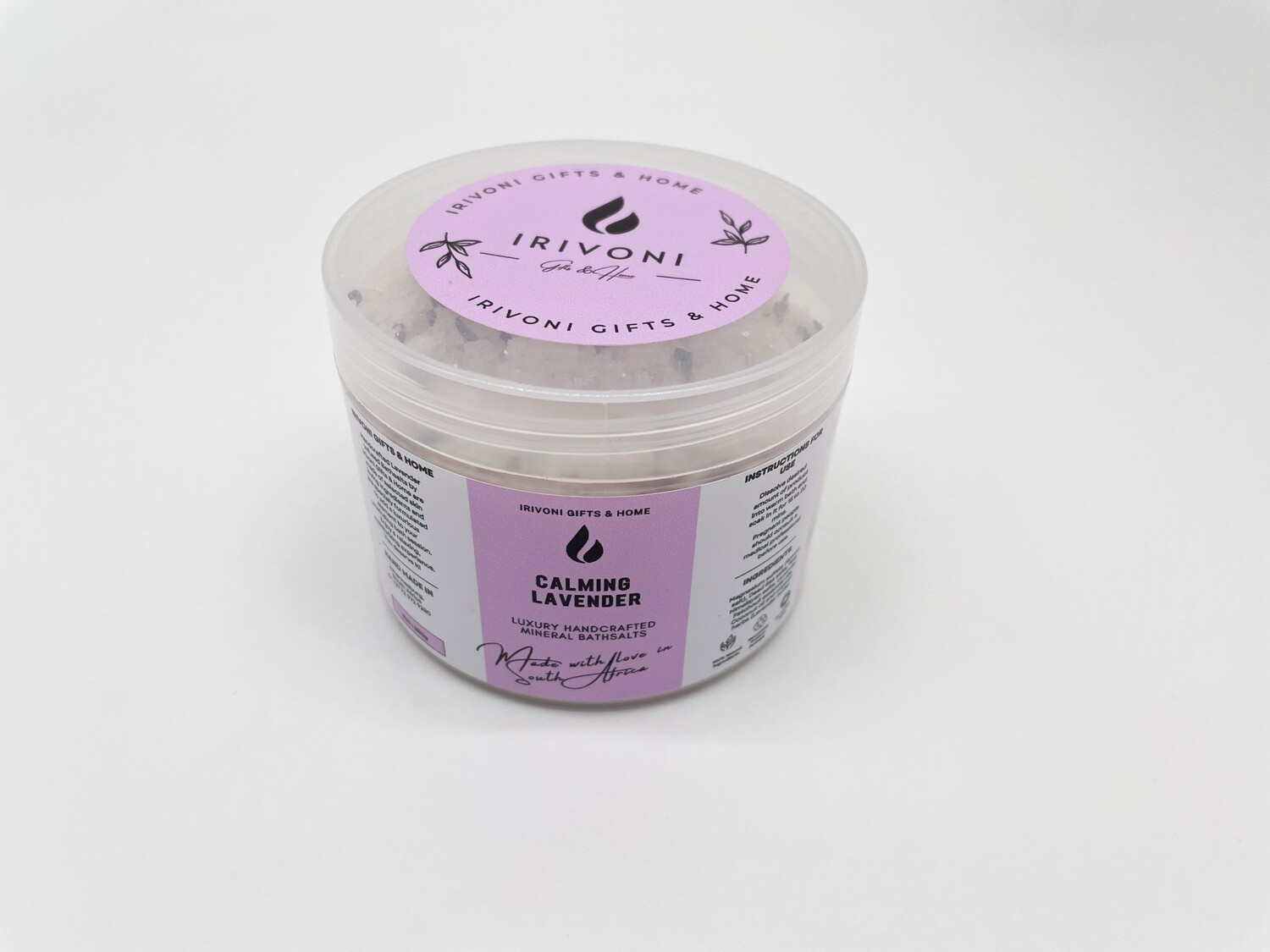 Mineral Bathsalts - Calming Lavender (With Dead Sea Salt) (280g)