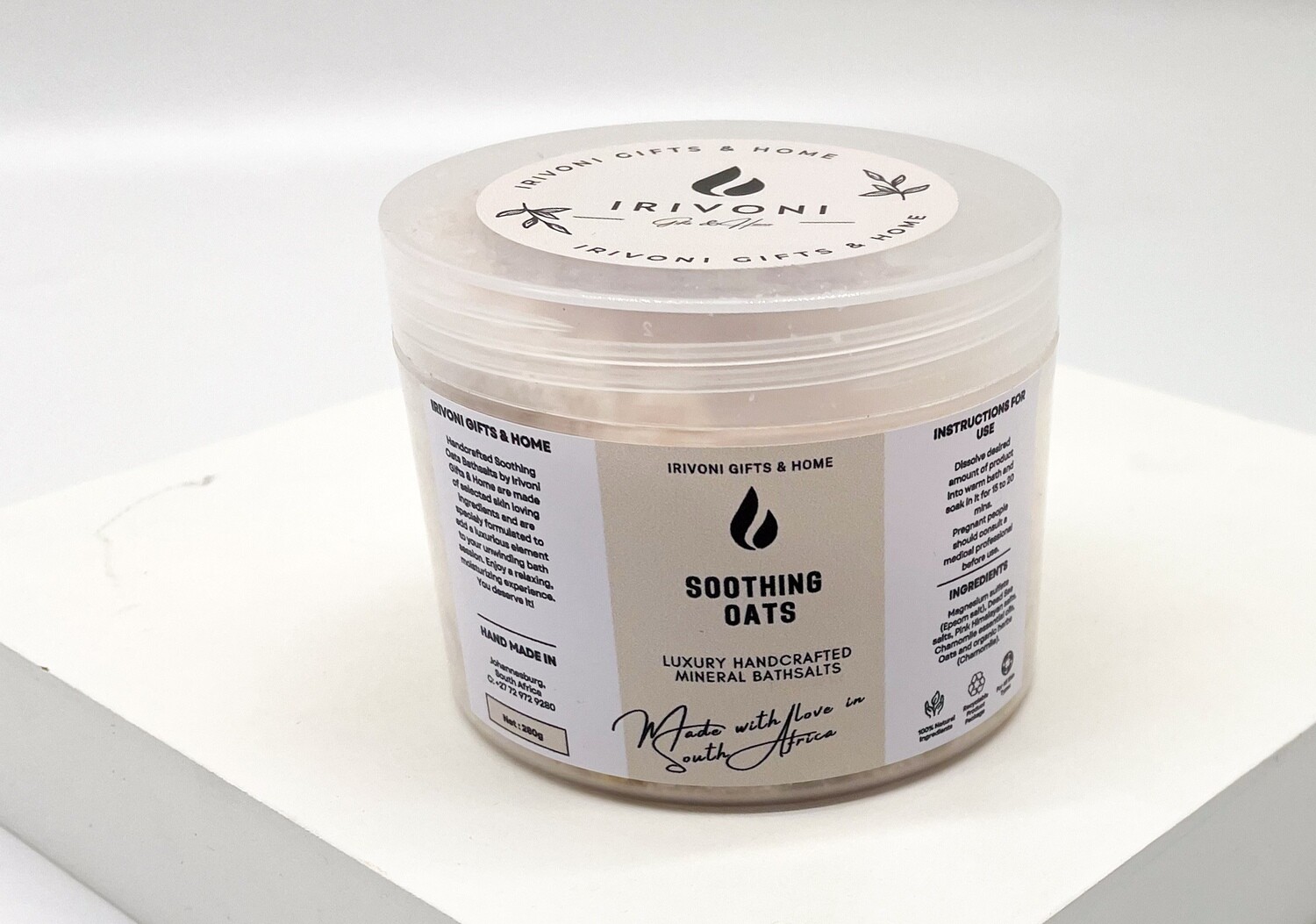 Mineral Bathsalts - Soothing Oats (With Dead Sea Salt) (280g)