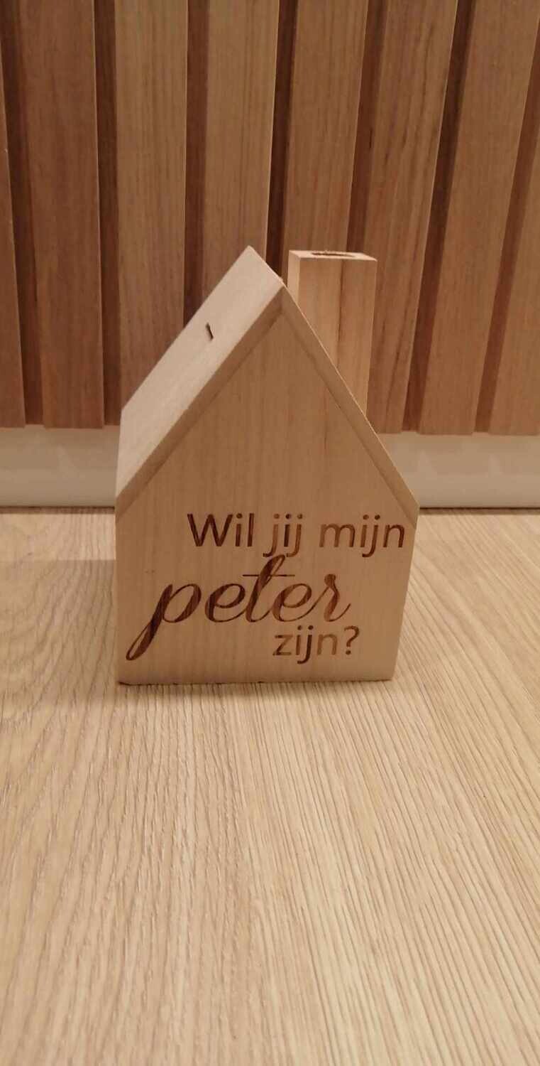 spaarpot &#39;Wil jij mijn peter zijn?&#39;