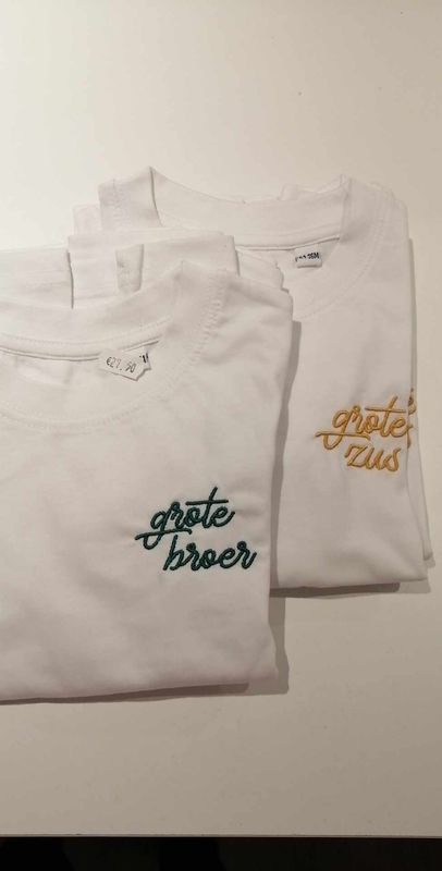T-shirt &#39;grote broer&#39;/&#39;grote zus&#39;