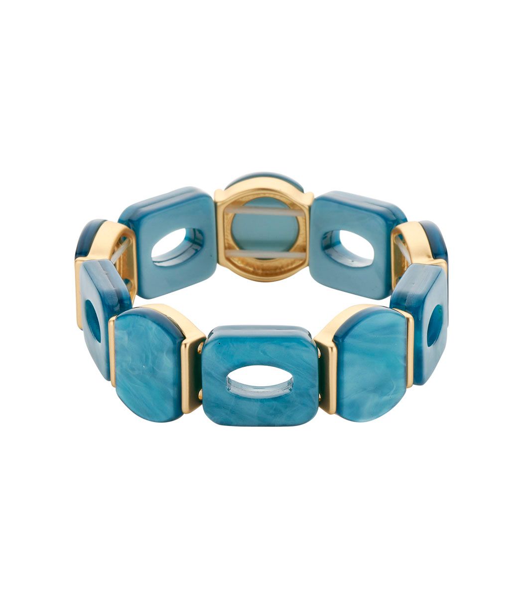 Kora armband Les Cordes donkerroos/groen/turquoise/zwart