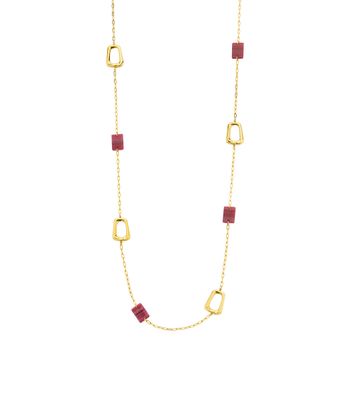 Eskalang ketting Les Cordes paars