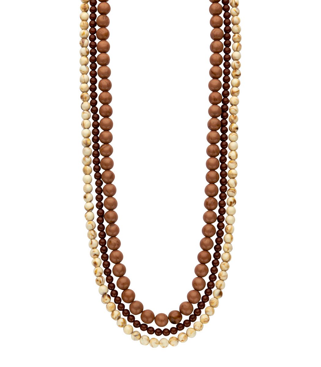 Kenanalang ketting Les Cordes beige
