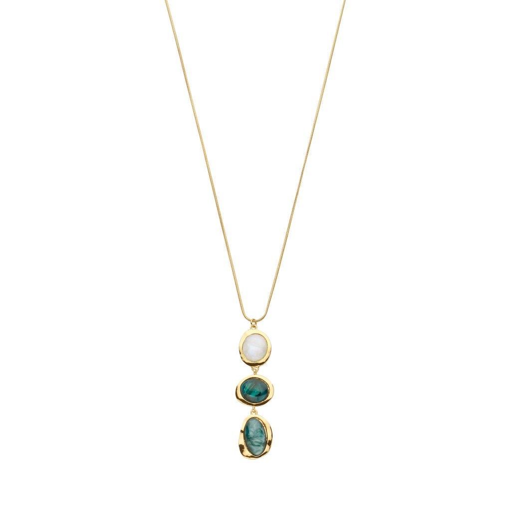 Kilani ketting Les Cordes multi turquoise