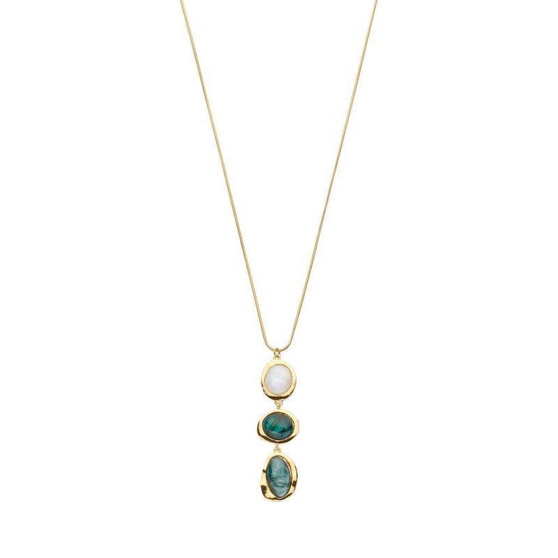 Kilani ketting Les Cordes multi turquoise