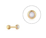 Ania Haie - E035-11G (goud - opal colour stone)
