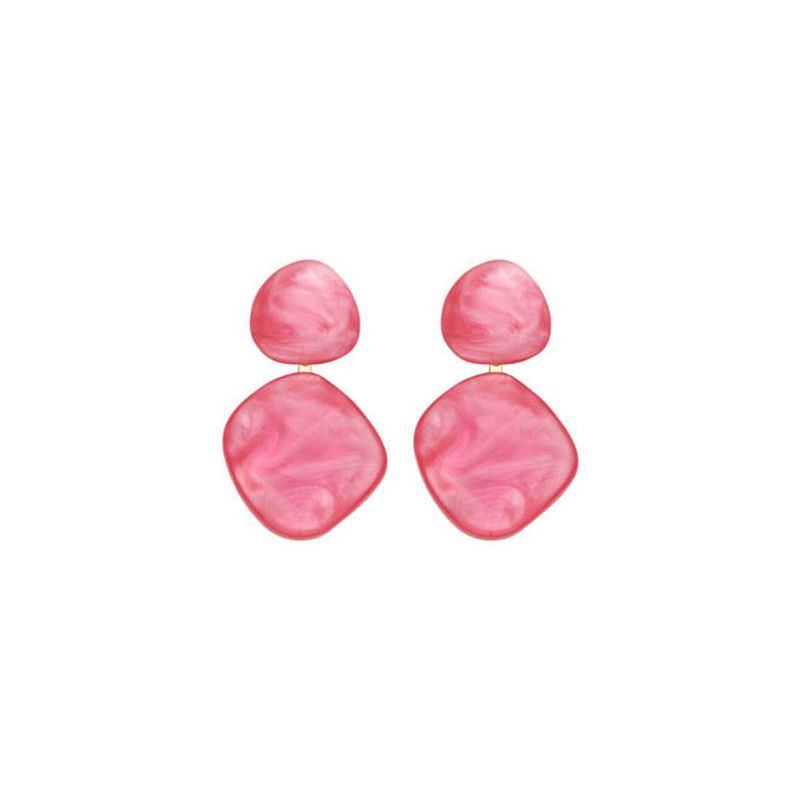 Kodi oorringen Les Cordes Ecru/fushia