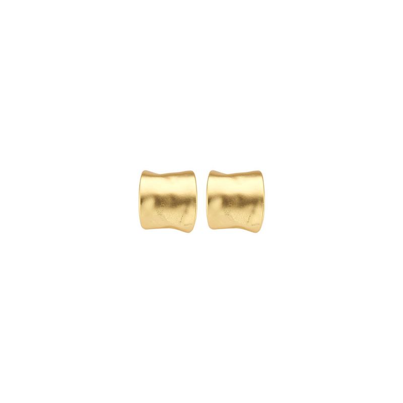 XOB43 oorringen Les Cordes mat goud/goud/zilver
