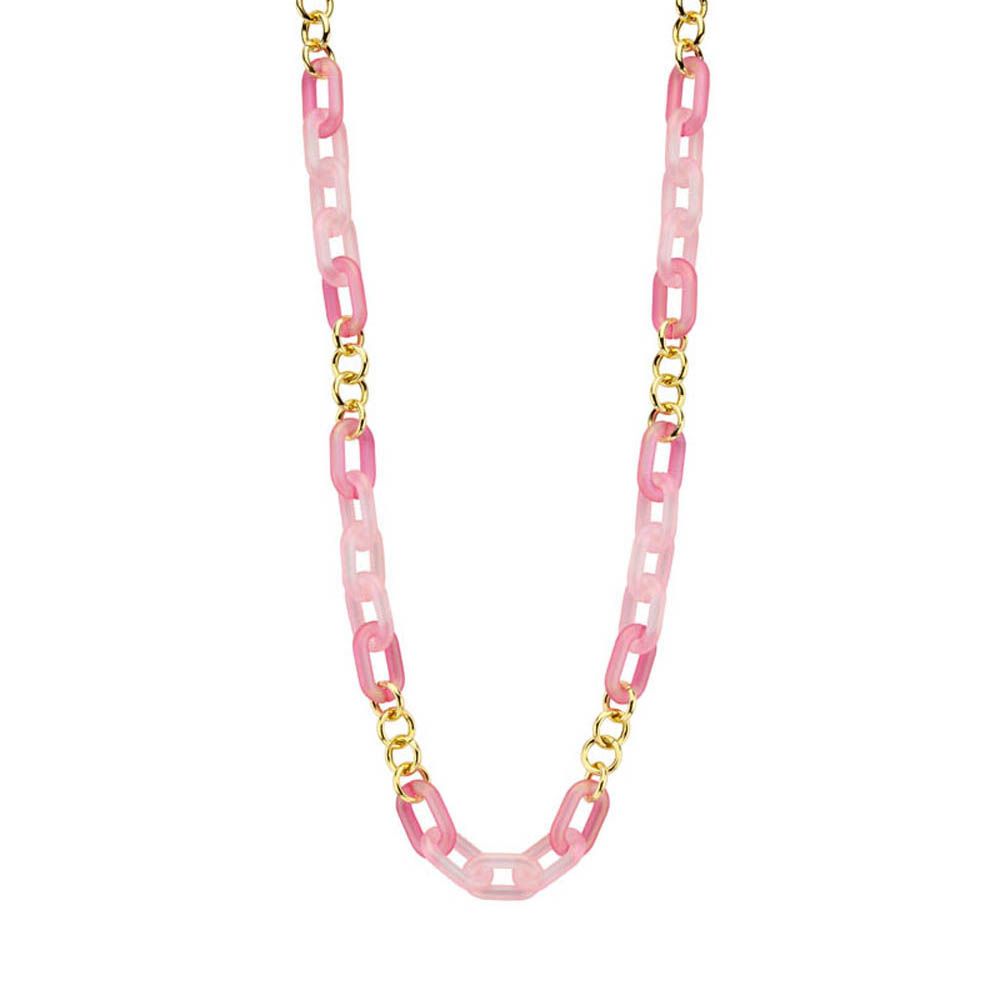 Dewikilang ketting Les Cordes fushia-roos