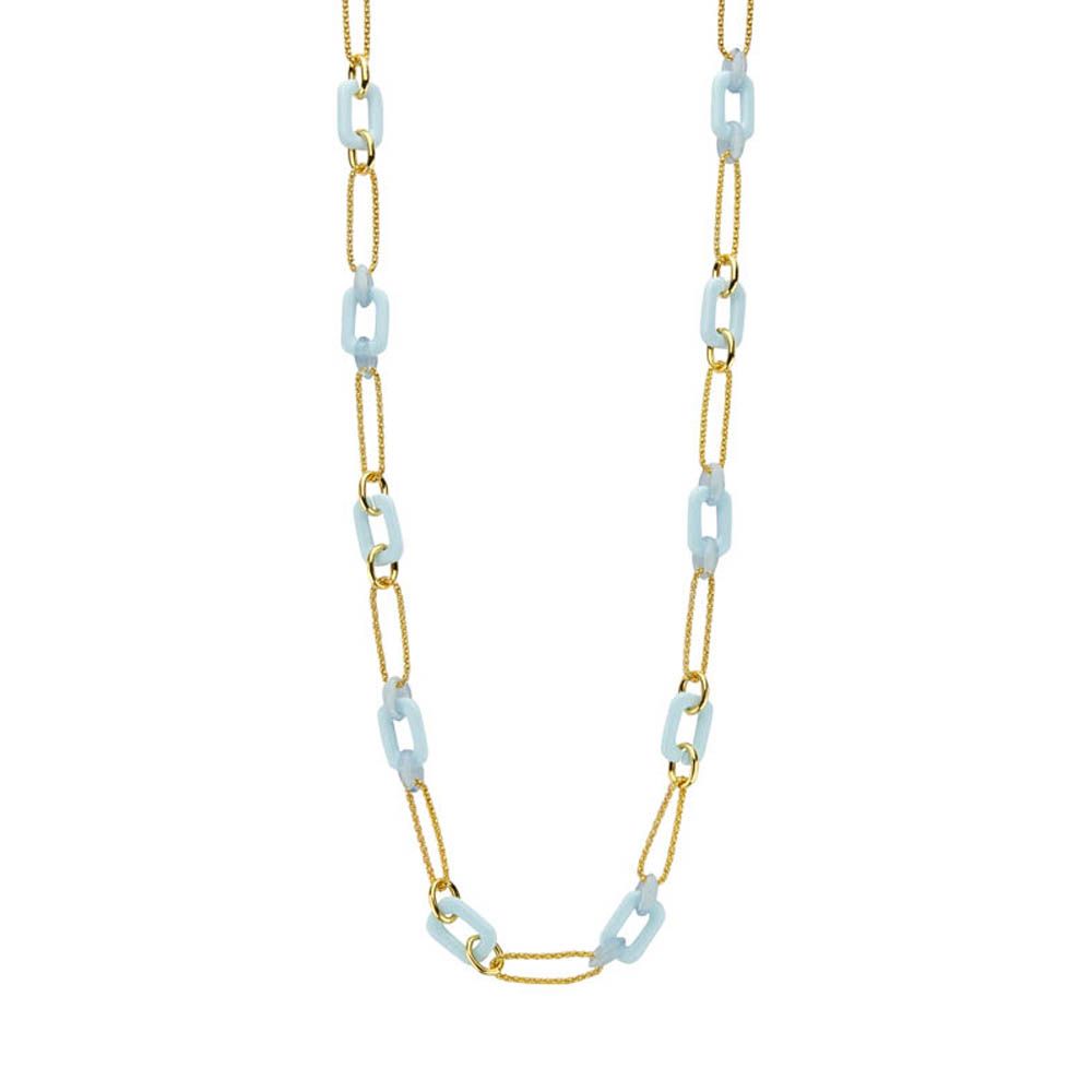 Dide ketting Les Cordes blauw/rood
