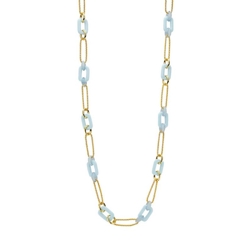 Dide ketting Les Cordes blauw/rood