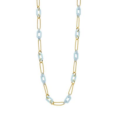 Dide ketting Les Cordes blauw/rood