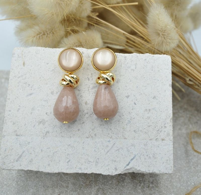 Maison Cachet Gouttes nouées bleues/silk