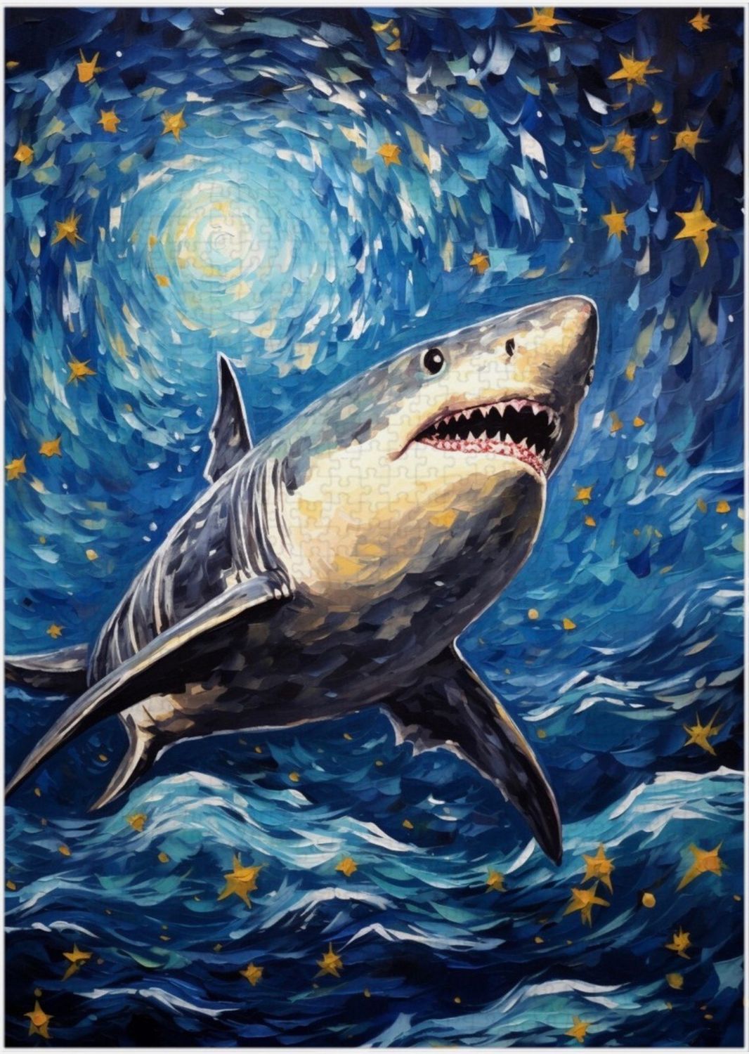 Easter break -  Wednesday 15 April 2026 - 9:00-12:00- MORNING- Art Workshop - Shark- acrylic on canvas