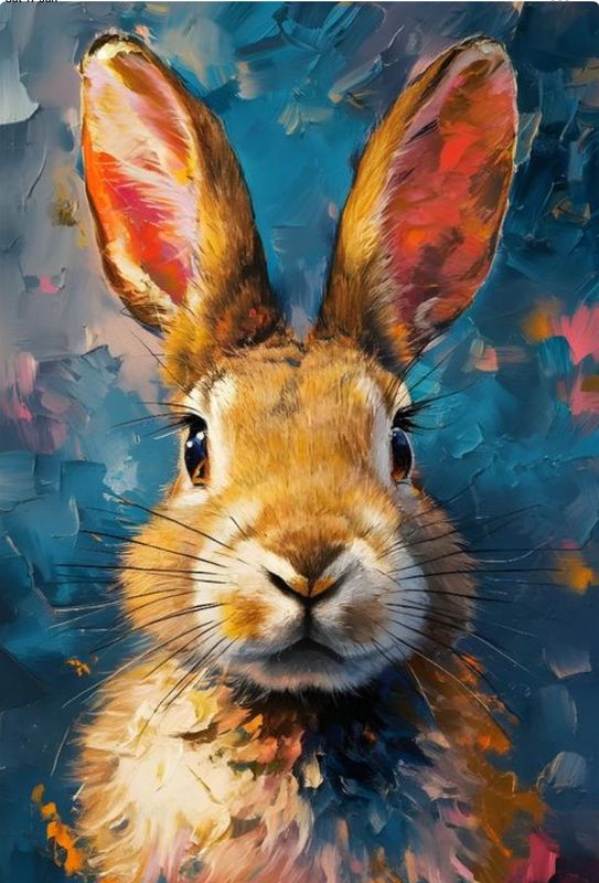 Easter break -  Friday 10 April 2026 - 9:30-12:30- MORNING- Art Workshop - Rabbit- acrylic on canvas