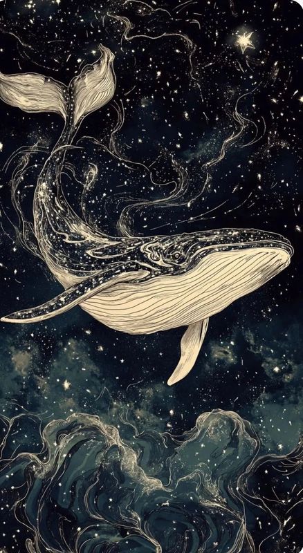 May half-term -  Thursday 28 May 2026 - 9:00am-12:00- MORNING- Art Workshop - MIDNIGHT WHALE - acrylic on canvas