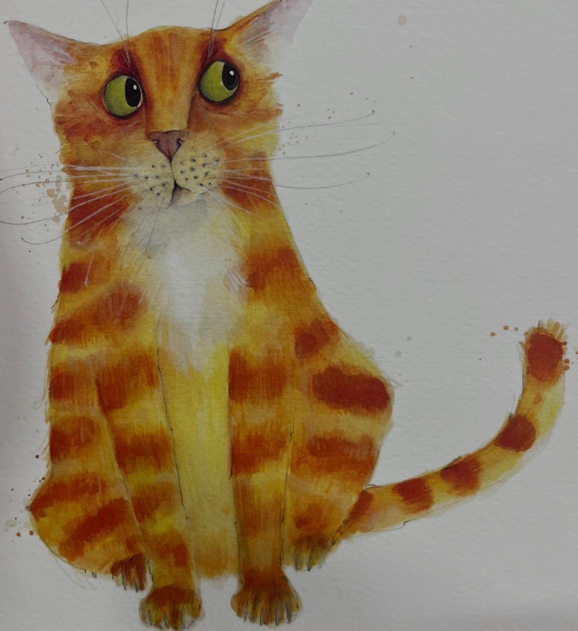 Summer Holiday Art Workshops -  Monday 3 Aug 2026 - 9:00am-12:00- MORNING- Art Workshop - Cautious cat- acrylic on canvas