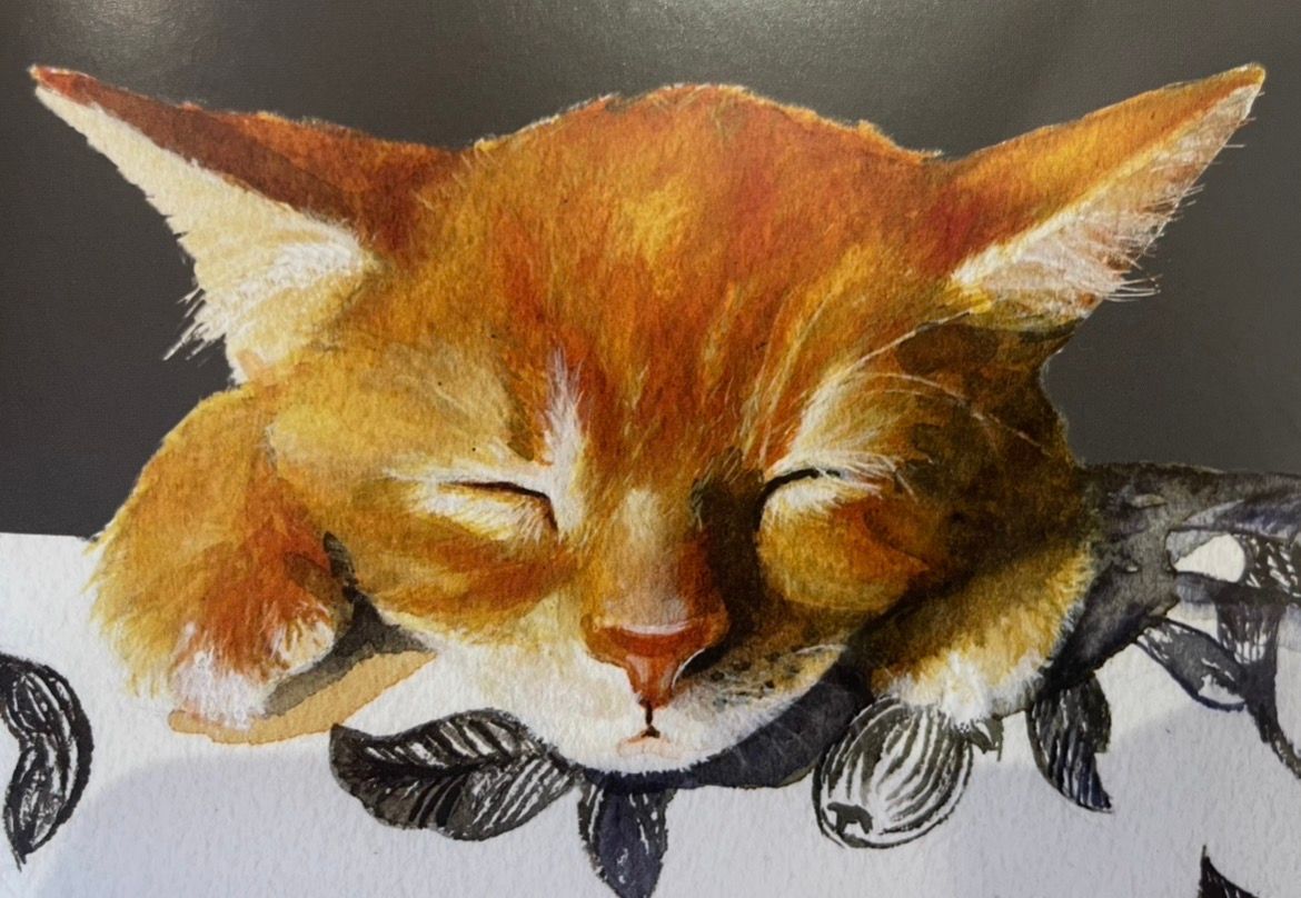 Summer Holiday Art Workshops -  Friday 7 Aug 2026 - 9:00am-12:00- MORNING- Art Workshop - SLEEPING CAT- acrylic on canvas