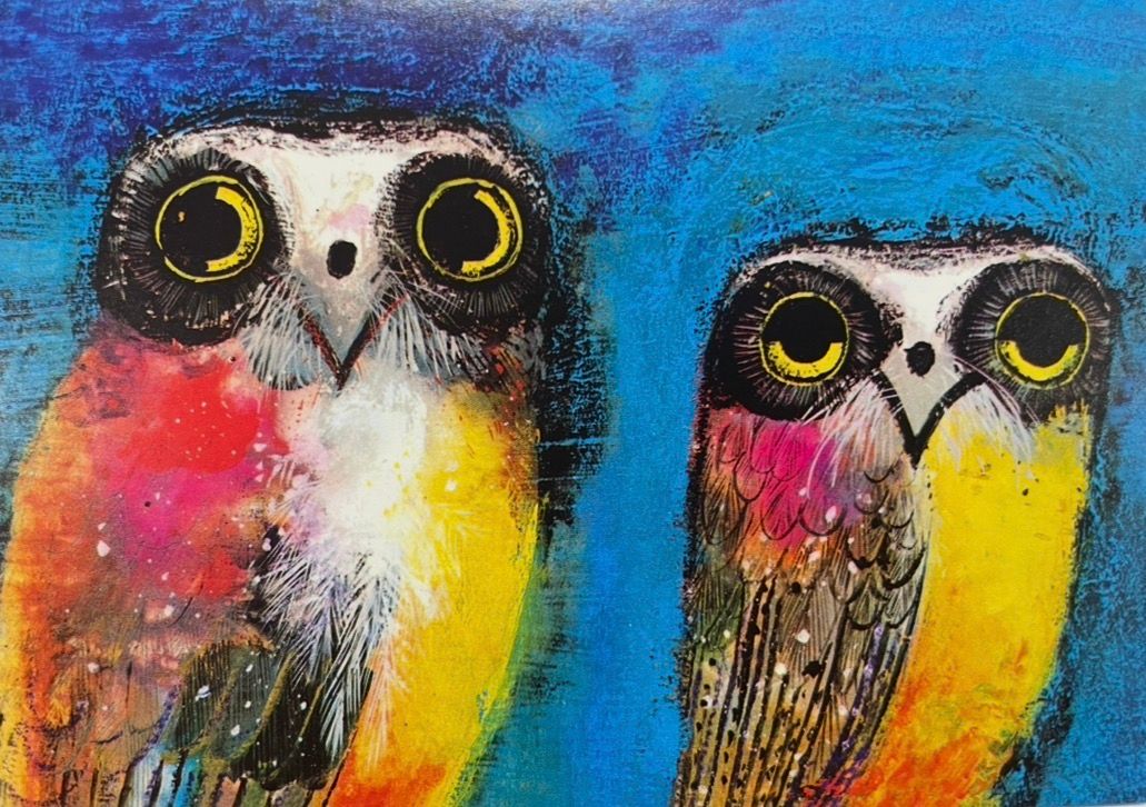 Summer Holiday Art Workshops -  Monday 27 July 2026 - 14:00-17:00- AFTERNOON- Art Workshop - Funny owls- silk painting