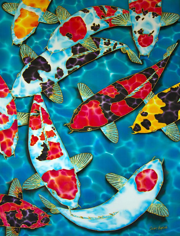 Summer Holiday Art Workshops -  Tuesday 28 July 2026 - 14:00-17:00- AFTERNOON- Art Workshop - KOI FISH- silk painting