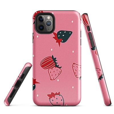 Strawberry Phone Case Samsung Galaxy S10 S23 Ultra and iPhone 11 15 Pro Max