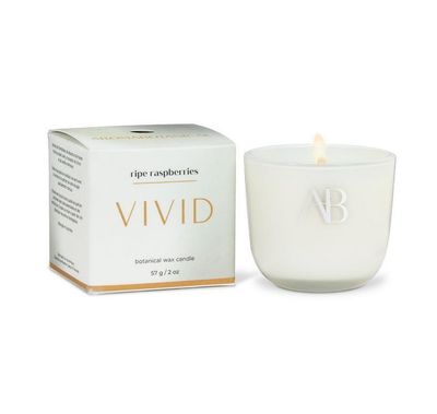Ripe Raspberries Mini Candle