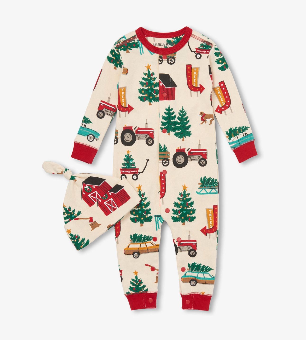 3-6 Month Christmas Tree Farm PJ