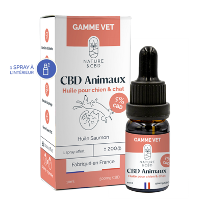 HUILE CBD ANIMAUX 5%
