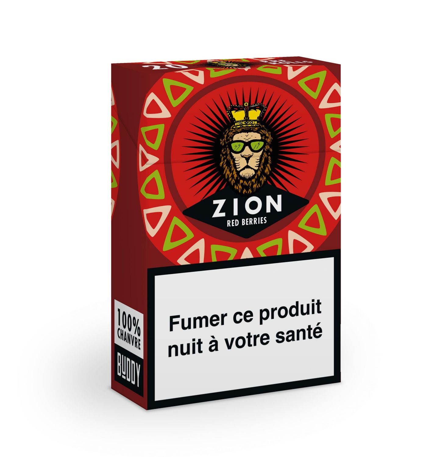 Paquet Cigarettes CBD Zion Red Berries