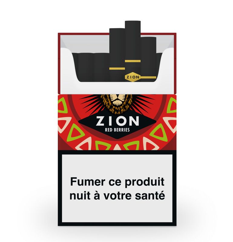 Paquet Cigarettes CBD Zion Red Berries