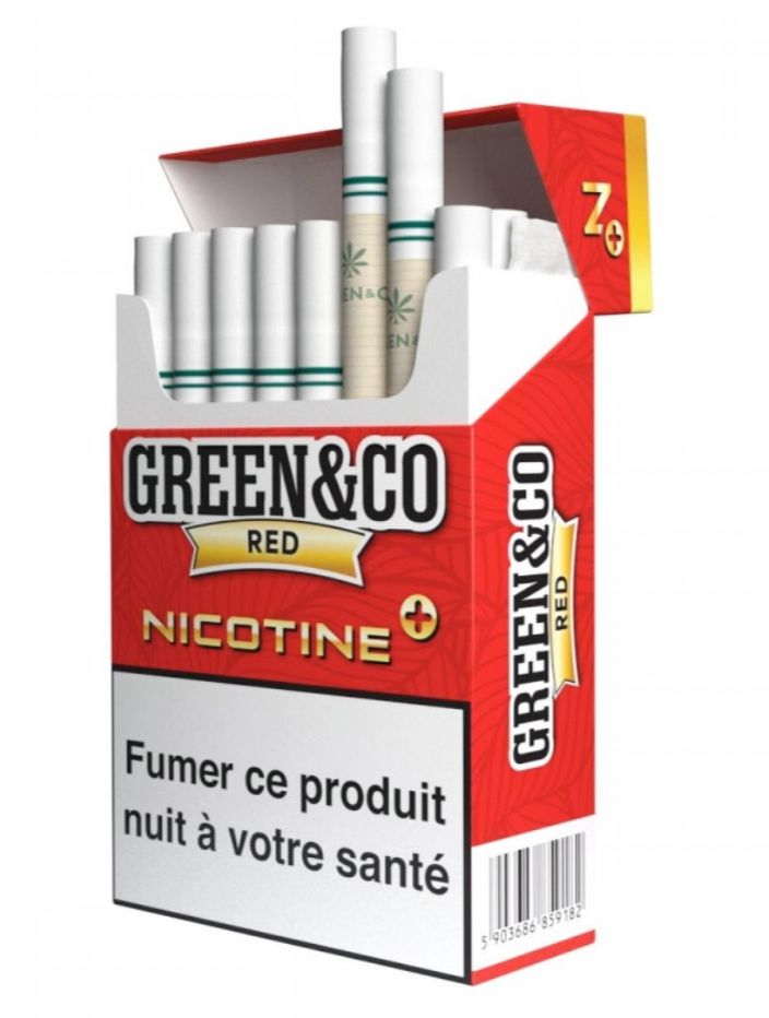Paquet de Green &amp; co + nicotine