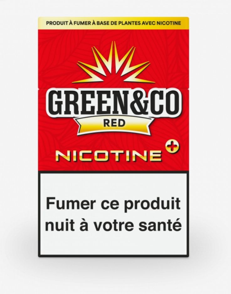 Paquet de Green &amp; co + nicotine