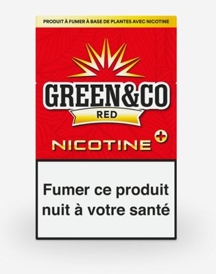 Paquet de Green &amp; co + nicotine