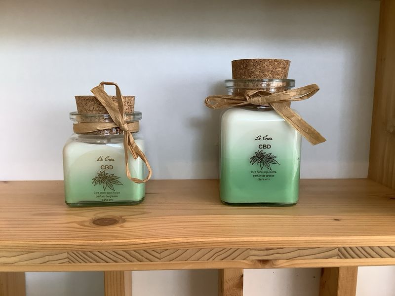 🕯️Bougie parfumée au CBD🌿 120ml