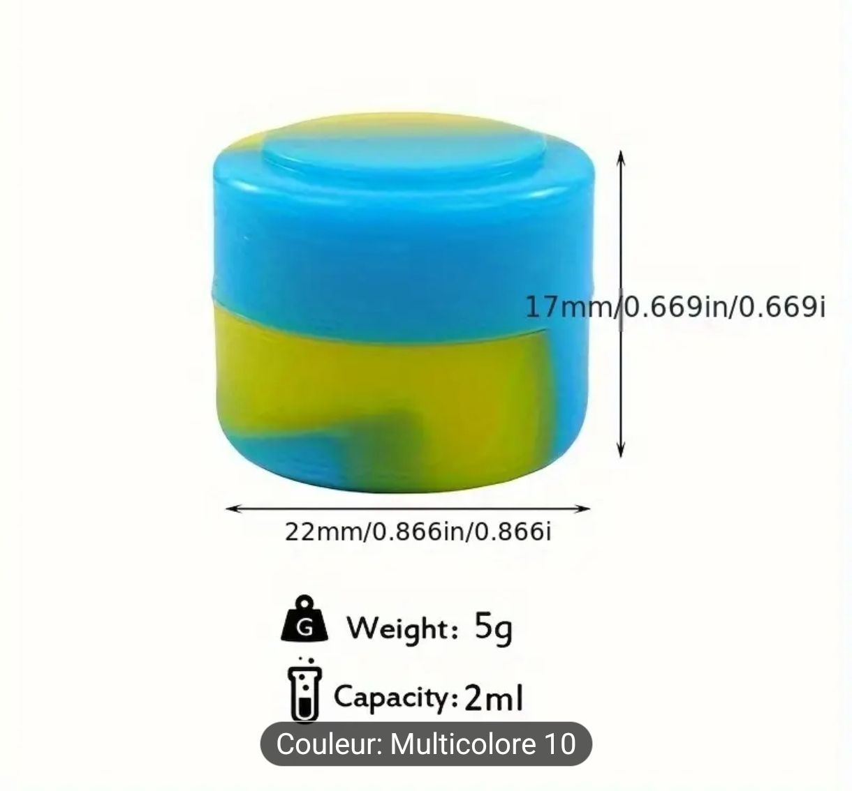 Contenant en silicone Anti adhésif