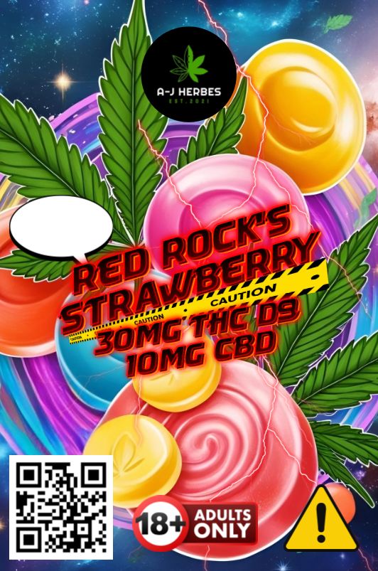 ⚠️Bonbon red rock’s CBD 10 mg /THC∆9 30mg ⚠️