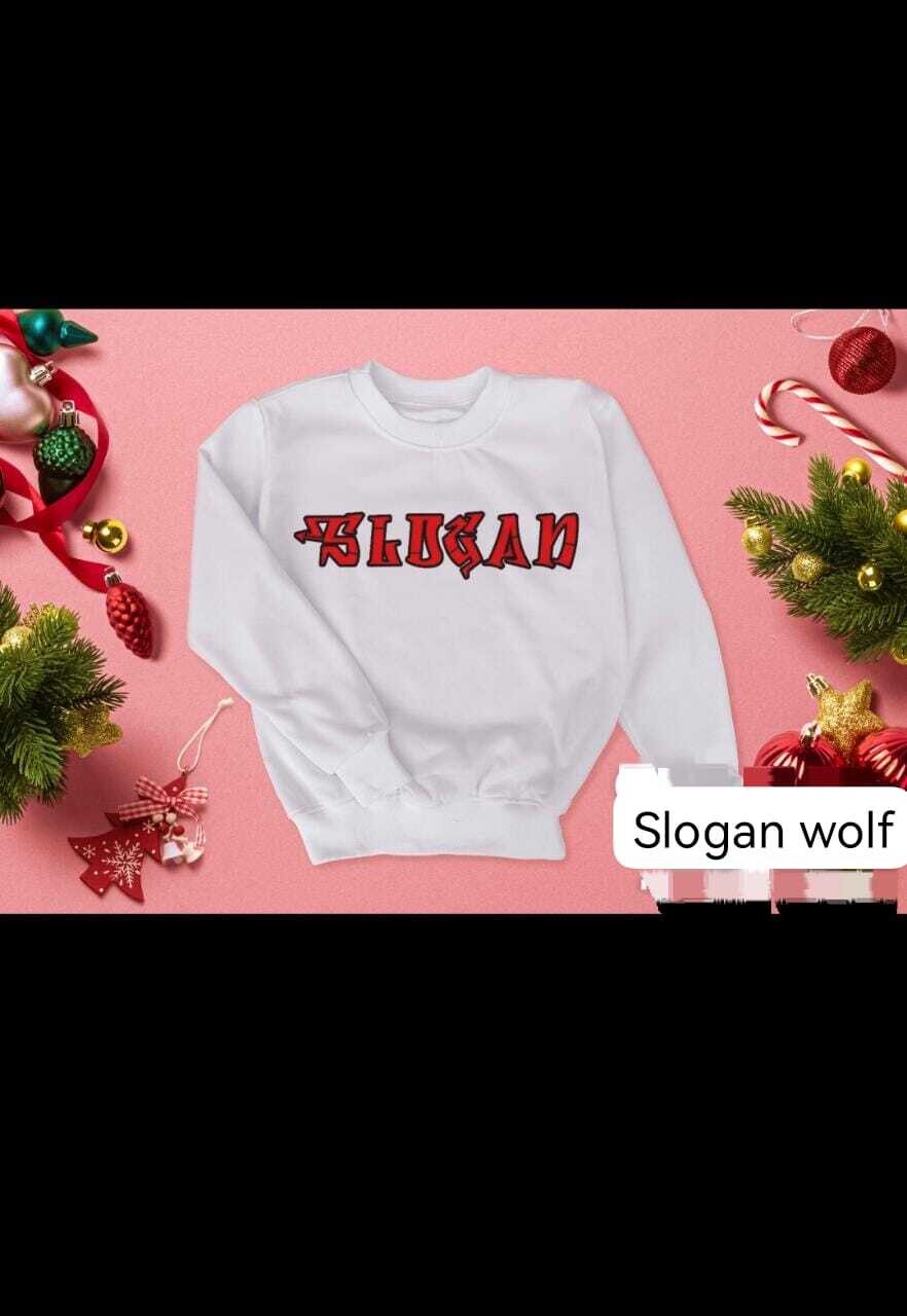 Slogan sweater