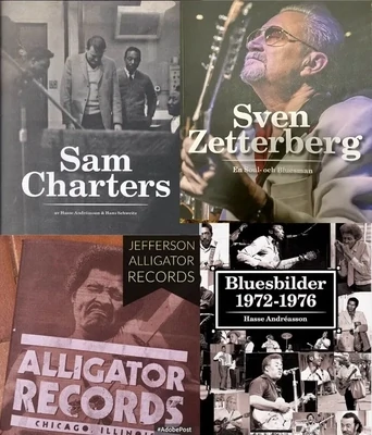 Paket med Zetterberg/Charters/Alligator/Bluesbilder