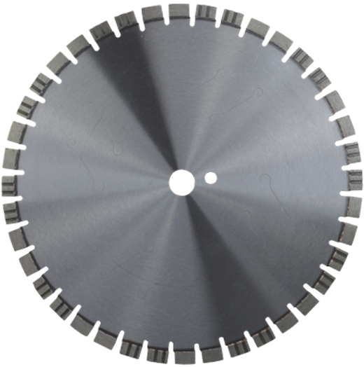 Diamanttrennscheibe, Lasergeschweißt, segmentiert, mit Block u. Turbo-Segmenten, Silent