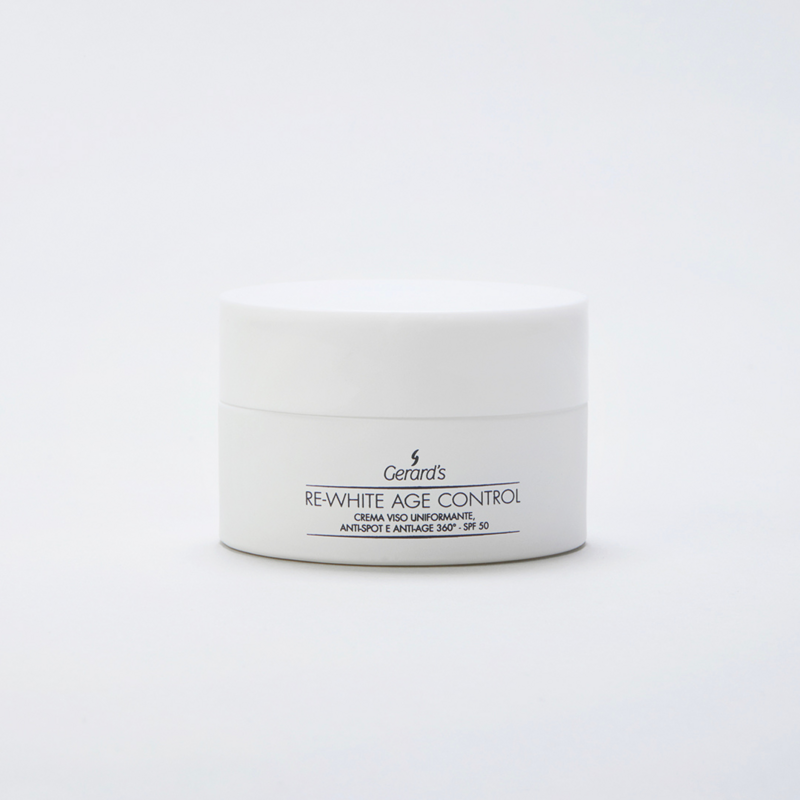RE-WHITE age control vereinheitlichende, fleckenvermindernde und Anti-Aging-Gesichtscreme mit 360°-Effekt - SPF 50