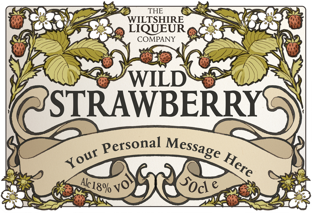 Wild Strawberry personalised label