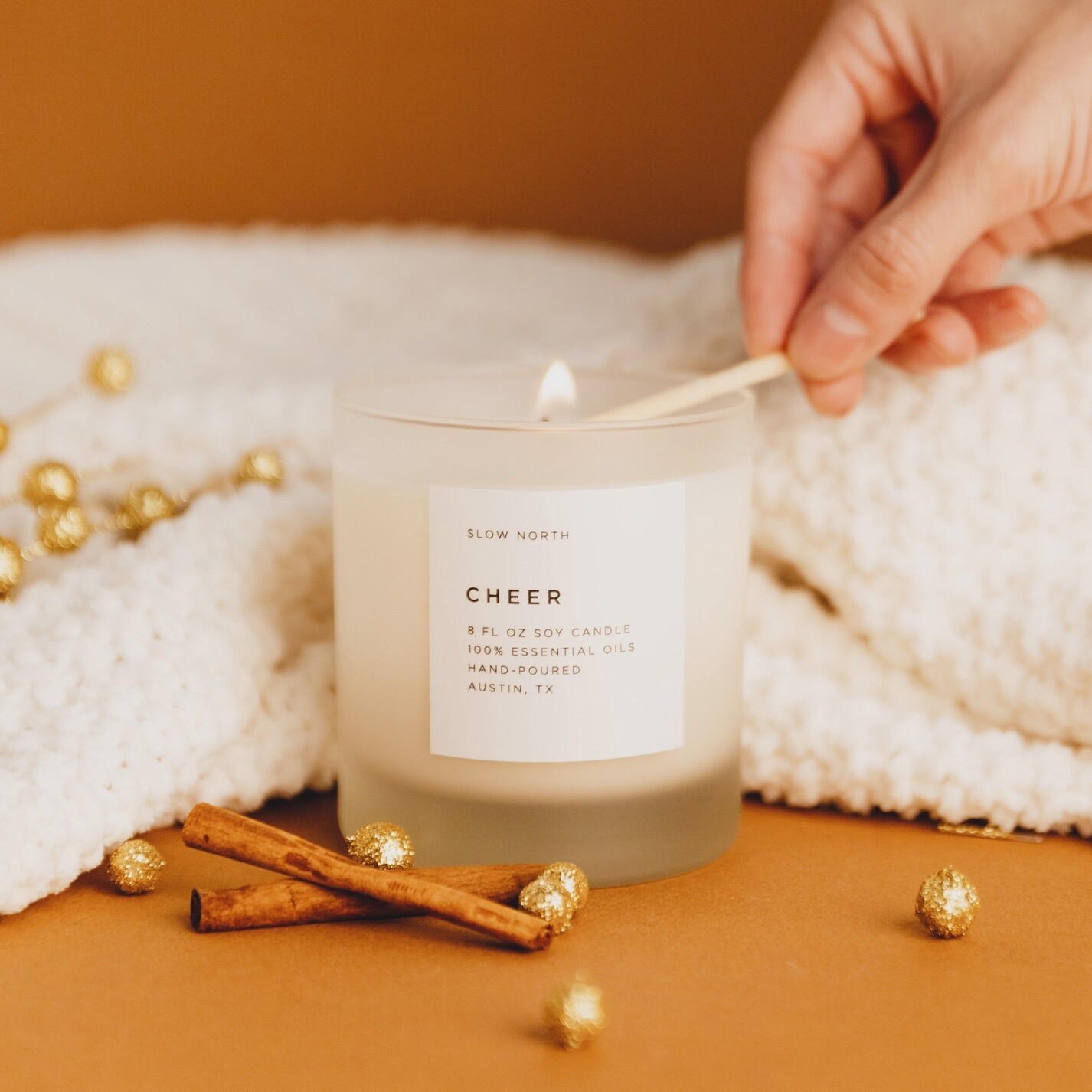 Slow North Soy Candle, Scent: Cheer
