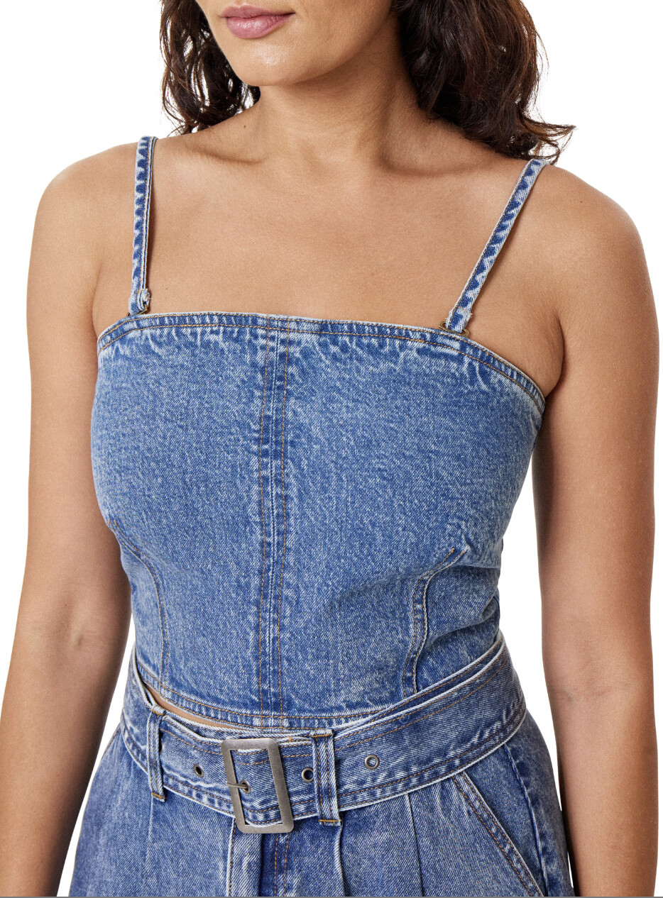 Denim Tube Top Delight