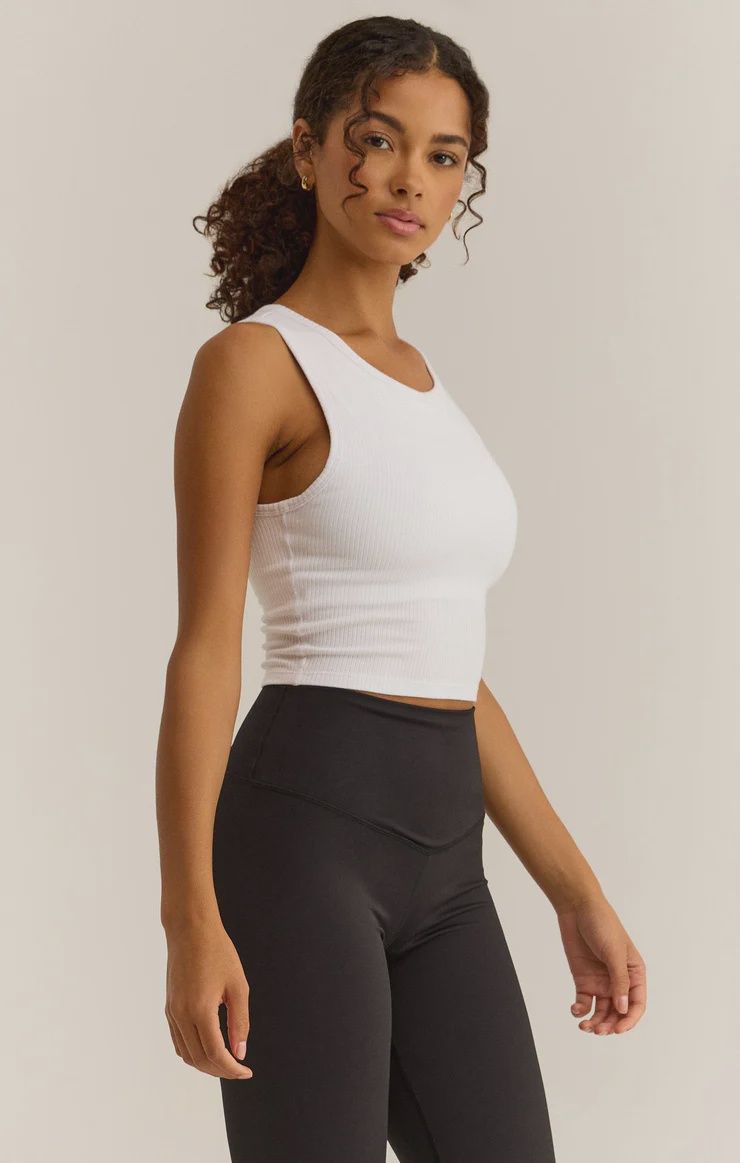Count Me In Rib Tank -White
