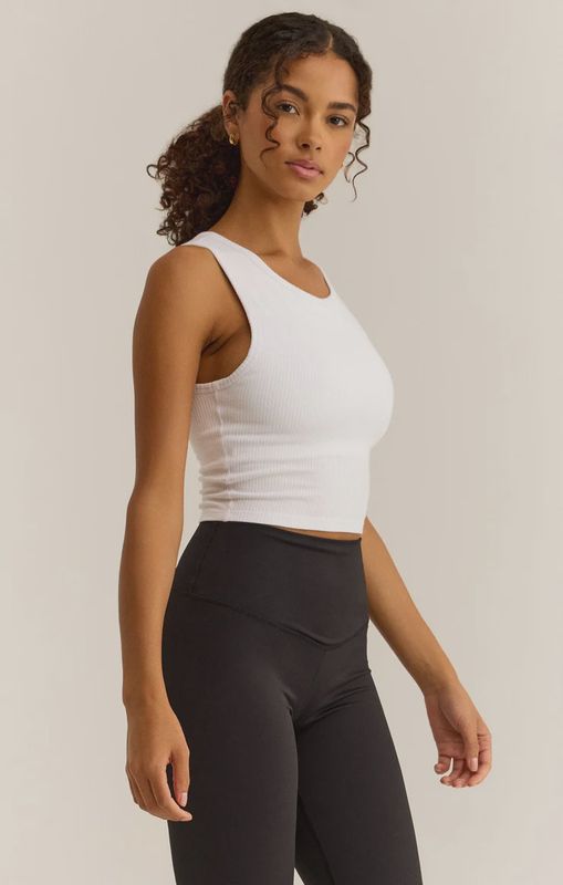 Count Me In Rib Tank -White