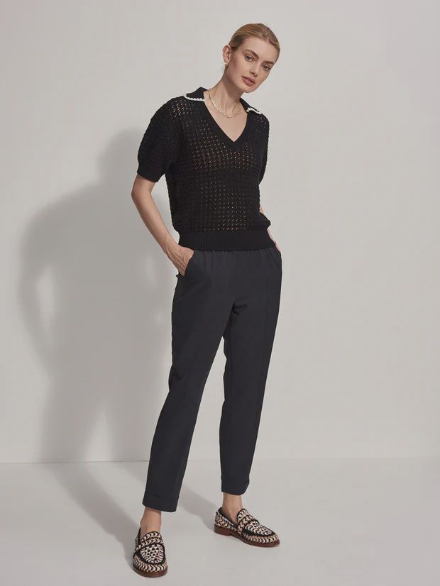 Monte V Neck Knit Polo