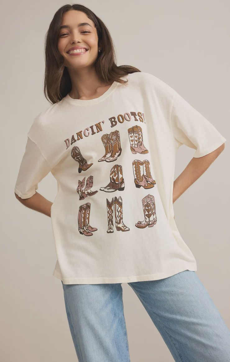 Dancin Boots Oversized Social Tee