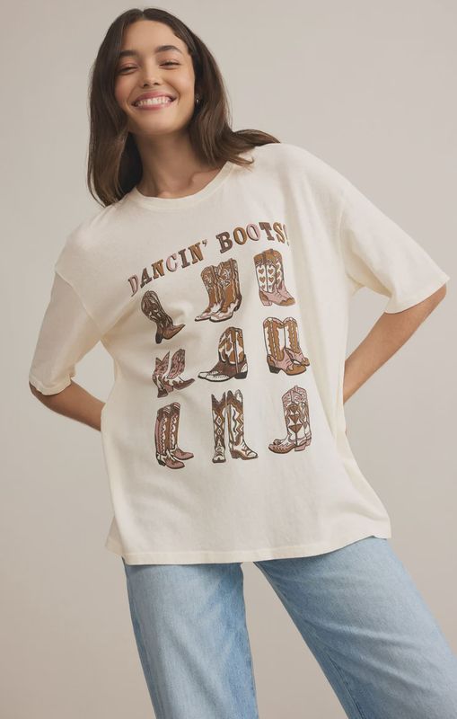 Dancin Boots Oversized Social Tee
